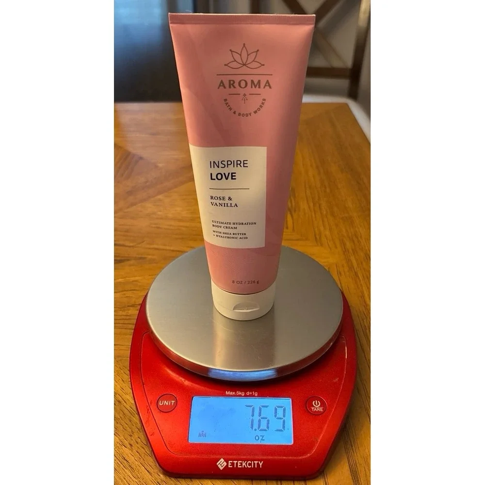 Bath and Body Works Aroma Lotus Inspire Love Rose & Vanilla‎ Body Cream 8oz